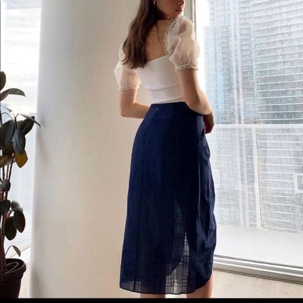 ❗️SOLD❗️Aritzia Wilfred Black Pursuit Mini Skirt Size 8 - Picture 3 of 11